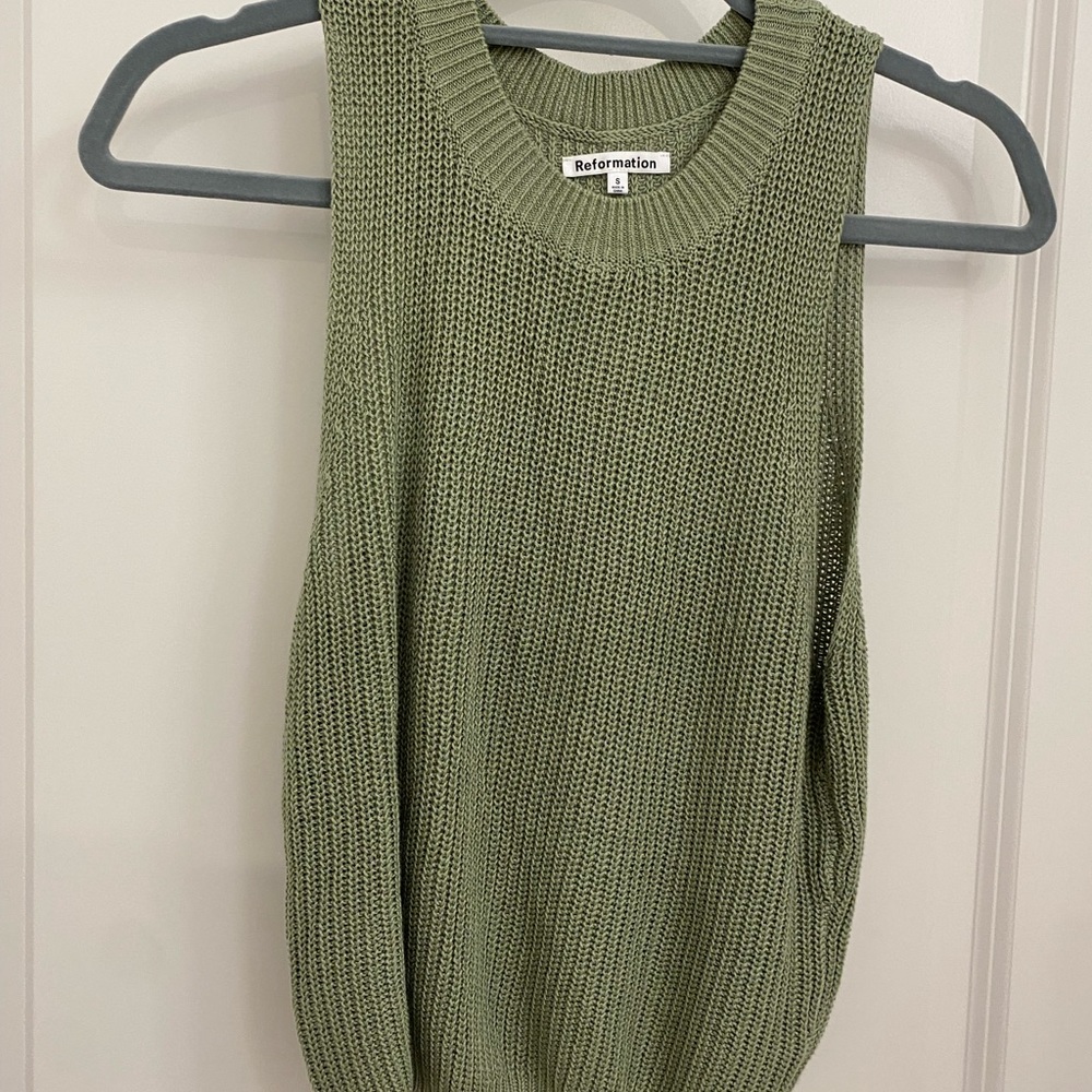 Reformation Lilac Top - Green